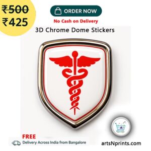 Doctor Logo Sticker for Car  | Door delivery order online from DomeStickers.artsNprints.com